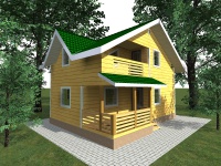 Дом из бруса 6х9 | Строительство домов в Мурманской области